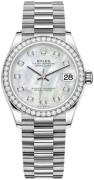 Rolex Damklocka 278289RBR-0005 Datejust 31 Vit/18 karat vitt guld