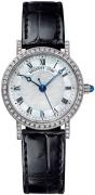 Breguet Damklocka 8068BB-52-964 DD00 Classique Silverfärgad/Läder