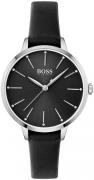 Hugo Boss Damklocka 1502609 Symphony Svart/Läder Ø38 mm