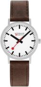 Mondaine Classic Herrklocka A660.30360.11SBG Vit/Läder Ø40 mm