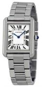 Cartier Tank Solo Damklocka W5200013 Small Silverfärgad/Stål