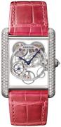 Cartier Tank Louis Damklocka HPI00705 Skelettskuren/Läder