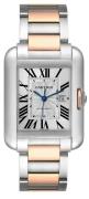 Cartier Tank Anglaise Damklocka W5310037 Silverfärgad/18 karat