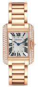 Cartier Tank Anglaise Damklocka WT100002 Silverfärgad/18 karat