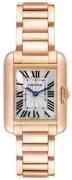 Cartier Tank Anglaise Damklocka W5310013 Silverfärgad/18 karat