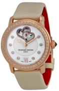 Frederique Constant Ladies Automatic Damklocka FC-310WHF2PD4 Textil