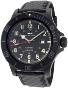 Glycine Combat Herrklocka GL0241 Svart/Läder Ø48 mm