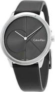 Calvin Klein Minimal Herrklocka K3M211C3 Grå/Läder Ø40 mm