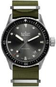 Blancpain Fifty Fathoms Herrklocka 5000-1230-NAKA Svart/Textil Ø43 mm