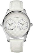 Guess Herrklocka W80043G1 Trend Vit/Läder Ø44 mm