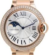 Cartier Damklocka WJBB0025 Ballon Blue Silverfärgad/18 karat