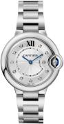 Cartier Damklocka W4BB0020 Ballon Bleu De Silverfärgad/Stål Ø33 mm