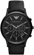 Emporio Armani Herrklocka AR2461 Sportivo Svart/Läder Ø46 mm