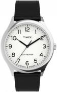 Timex Herrklocka TW2U22100 Easy Reader Vit/Läder Ø40 mm