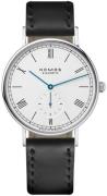 Nomos Glashütte Herrklocka N-251 Ludwig Vit/Läder Ø40 mm