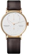 Nomos Glashütte Herrklocka N-952 Lambda Vit/Läder Ø39 mm