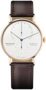 Nomos Glashütte Herrklocka N-932 Lambda Vit/Läder Ø42 mm