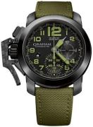 Graham Herrklocka 2CCAU.G01A Chronofighter Oversize Svart/Textil Ø47