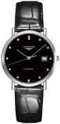 Longines Herrklocka L4.810.4.57.2 Elegant Svart/Läder Ø37 mm