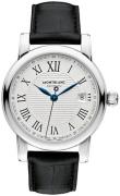 Montblanc Herrklocka 107114 Star Silverfärgad/Läder Ø39 mm