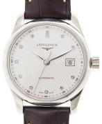 Longines Damklocka L2.257.4.77.3 Master Silverfärgad/Läder Ø29 mm