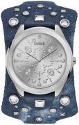 Guess Herrklocka W1139L1 Silverfärgad/Läder Ø45 mm