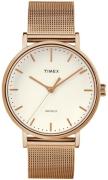 Timex Damklocka TW2R26400 Weekender Antikvit/Roséguldstonat stål