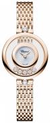 Chopard Damklocka 209416-5001 Happy Diamonds Silverfärgad/18 karat