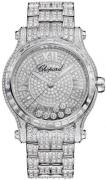 Chopard Damklocka 274891-1006 Happy Sport Silverfärgad/18 karat vitt