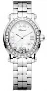 Chopard Damklocka 278546-3004 Happy Sport Vit/Stål Ø33.5 mm