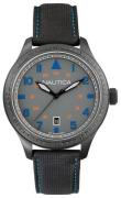 Nautica Herrklocka A11110G BFD 105 Grå/Läder Ø44 mm