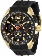 Invicta Herrklocka 33629 Svart/Gummi Ø48 mm