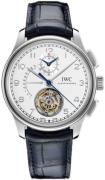 IWC Herrklocka IW394006 Portugieser Silverfärgad/Läder Ø43.5 mm