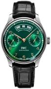 IWC Herrklocka IW503510 Portuguese Grön/Läder Ø44.2 mm