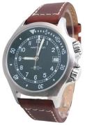 Hamilton Herrklocka H77515533 Khaki Svart/Läder Ø40 mm