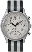Timex Herrklocka TW2R81300D7 Silverfärgad/Textil Ø40 mm
