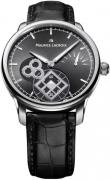 Maurice Lacroix Herrklocka MP7158-SS001-301 Masterpiece Svart/Läder