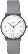 Junghans Damklocka 27/4006.02 Max Bill Vit/Läder Ø34 mm