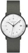 Junghans Damklocka 27/4005.02 Max Bill Vit/Textil Ø34 mm