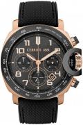 Cerruti 1881 Herrklocka CIWGO2206802 Svart/Gummi Ø46 mm