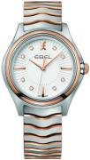 Ebel Damklocka 1216306 Wave Silverfärgad/18 karat roséguld Ø35 mm