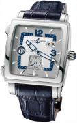 Ulysse Nardin Herrklocka 243-92-601 Dual Time Silverfärgad/Läder