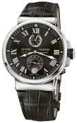 Ulysse Nardin Herrklocka 1183-126-42 Marine Collection Svart/Läder