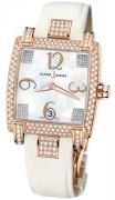 Ulysse Nardin Damklocka 136-91AC-601 Ladies Caprice Vit/Textil Ø34 mm