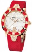 Ulysse Nardin Damklocka 8106-101E-3C-10.16 Ladies Diver Vit/Gummi