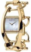 Gucci Damklocka YA123505 Chiodo Vit/18 karat gult guld 23x21 mm