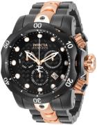 Invicta Herrklocka 32130 Svart/Roséguldstonat stål Ø53.7 mm