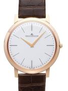 Jaeger LeCoultre Herrklocka 1292520 Master Ultra Thin Vit/Läder Ø39