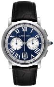 Cartier Herrklocka W1556239 Rotonde de Blå/Läder Ø40 mm