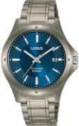 Lorus Herrklocka RG871CX9 Classic Blå/Titan Ø37 mm